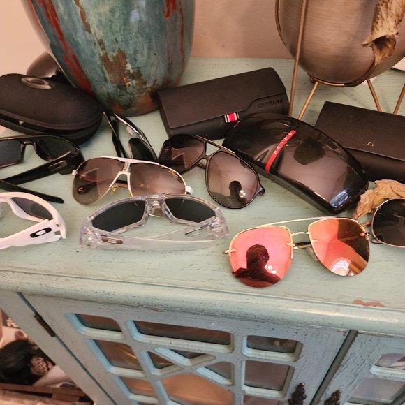 A lot of 8 designers men sunglases